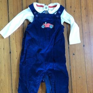 Baby Boden smart cord overall set dog car 12-18m